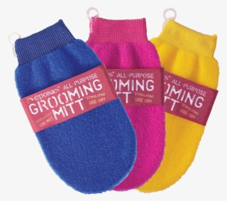 The Bristle-like Texture Stimulates While Cleansing - Epona All Purpose Grooming Mitt Color: Pink