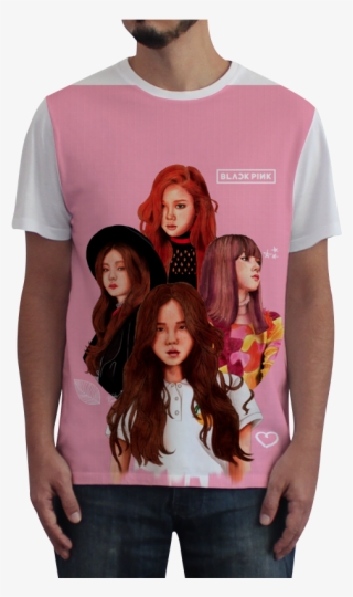 Camiseta Fullprint Blackpink - Drawing