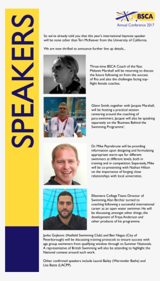 Speaker Promo 1 - British Swimming Coaches Association