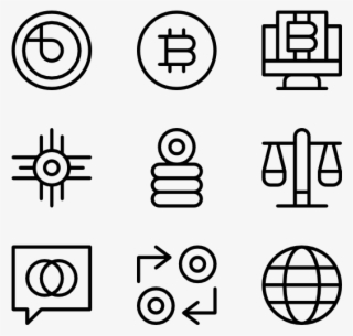 Cryptocurrency - Renewable Energy Icons