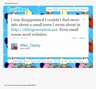 Even Small Towns Need Websites - Twitter
