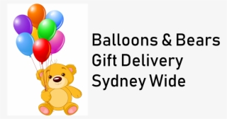 Login / Register - Teddy Bear Holding Balloons