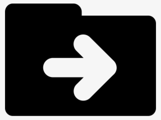 Folder Filled Tool With Right Arrow Comments - Clip Art