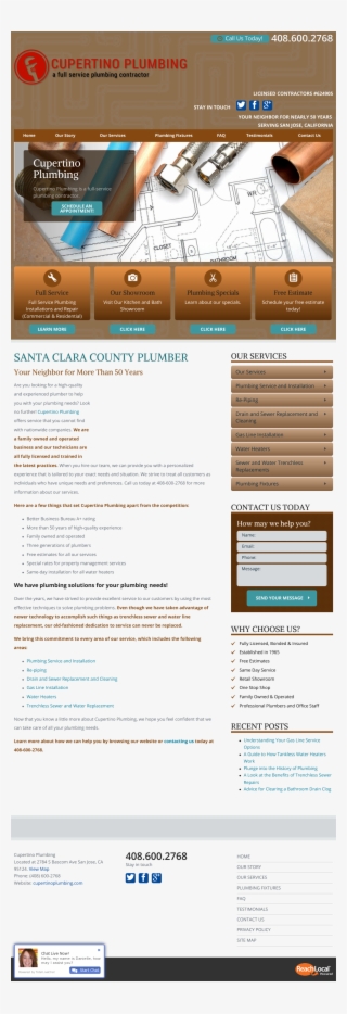 Cupertinoplumbing Competitors, Revenue And Employees - Plumbing