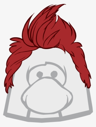 Clothing Icons 1837 - Club Penguin Red Wig
