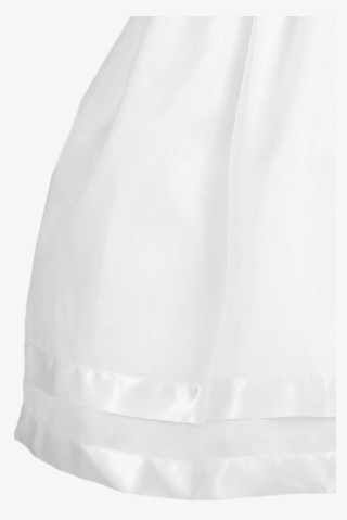 Satin Ribbon & Lace Trim On Organza Overlay First Holy - Beanie