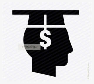 Vector Icon Of Male Profile With Square Academic Cap - Graduate Profile Icon