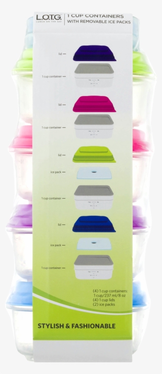 L - O - T - G - 1 Cup Containers With Removable Ice - Floor