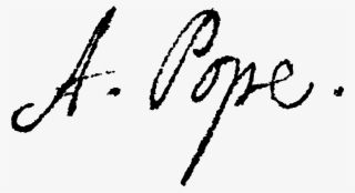 Open - Alexander Pope Signature