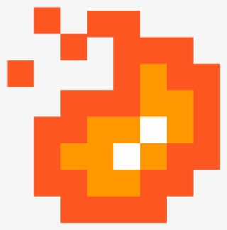 Retro Fireball - Pixel Bomb Png