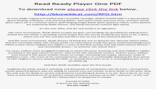 Ready Player One Pdf - Typing