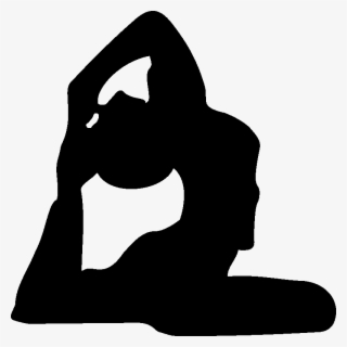 Sticker Sport Yoga Posture Ambiance Sticker Kc10572 - Yoga Silhouette