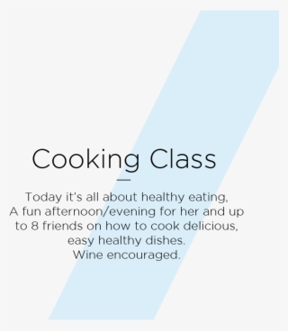 Healthy Not Boring Cooking Class For 8 People - Electric Blue