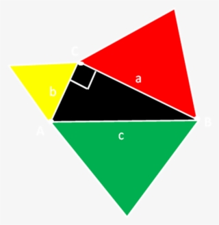 Free Triangulo Equilatero Para Colorear - Teorema De Pitagoras Con Triangulos Equilateros