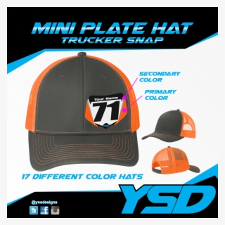 Mini Plate Trucker Snapback Hat