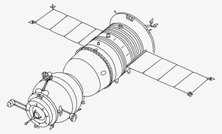 File Soyuz Tm Drawing - El Satelite Para Dibujar