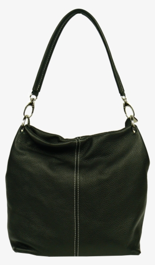 Černá Kožená Kabelka Fiora Nera