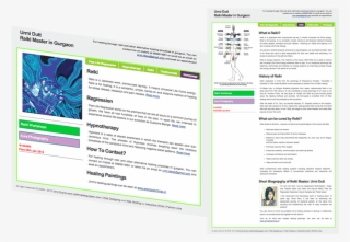 Urmi Dutt Reiki Master Website Design - Design