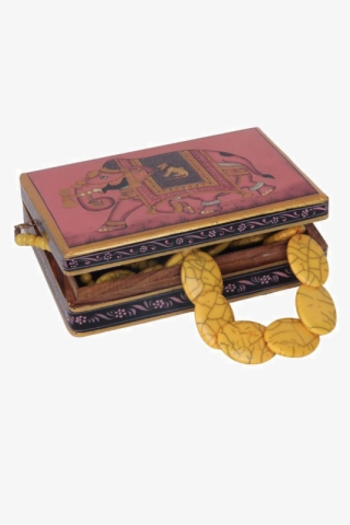 Hand Painted Wooden Jewelry Box - Vanillekipferl