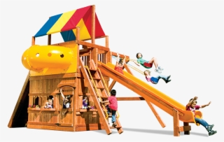 78a Monster Clubhouse Pkg Ii Unique Spacesaver A1 Cut - Playground Slide