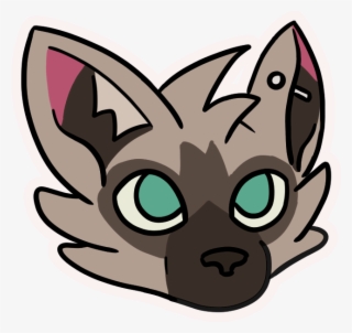 Tory, An Aardwolf With Green Eyes And A Piercing Thru - Cat Yawns