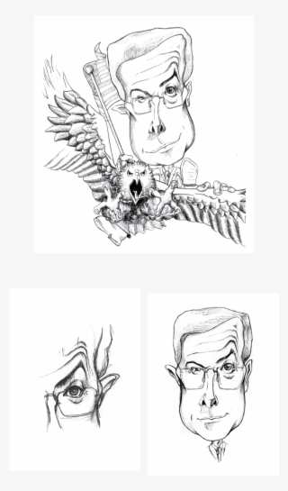 Colbert, Superhero - Sketch