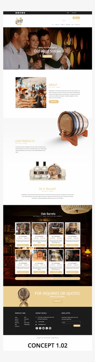 Web Design By Designpro929 For Old West Smoke - Online Advertising