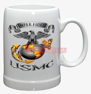 Usmc Semper Fidelis Stoneware Mug