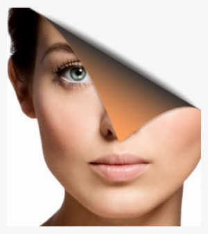 Transparent Page Curl Photo Effect - Eyebrows Supposed To Look