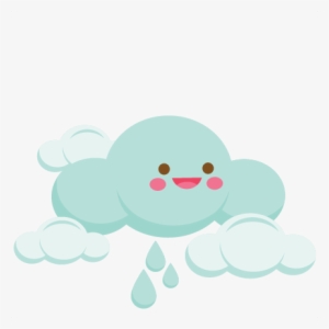 Happy Cloud Svg Scrapbook Cut File Cute Clipart Files - Cartoon