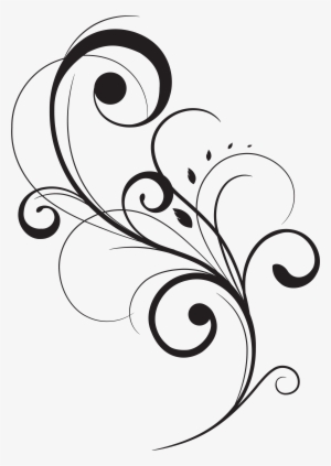Swirl Drawing Stencil Huge Freebie Download For Powerpoint - Vector Floral Flourish