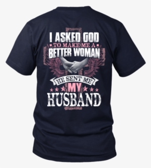 "i Asked God - My Other Ride Is Your Face Womens Biker Shirt