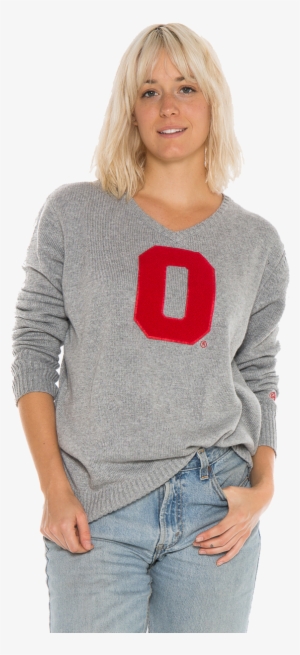 Ohio State Buckeyes Women's V-neck Sweater - Portable Network Graphics