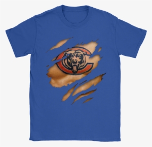 Nfl Football Logo 3d Art Chest Chicago Bears Tattoo - Chicago Bears