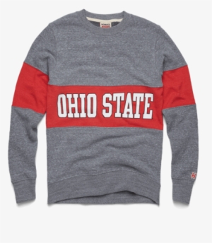 Ohio State Stripe Crewneck From Homage. Ohio State