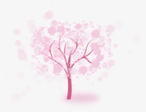 Tree Pink Fantasy Blossom Bloom Branch Pin - Illustration