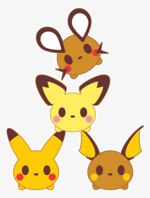 Macaroons Drawing Pikachu - Pichu Pikachu Raichu Dedenne