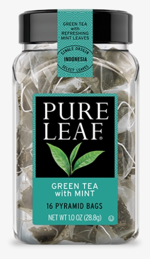 Green Tea With Mint - Pure Leaf Gunpowder Green Tea