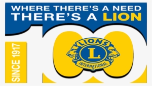 Lions Club 100 Years - Lions Logo 100 Years