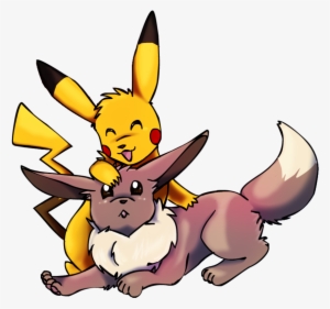 By Mechanicalmasochist On Deviantart - Pikachu And Eevee Naked