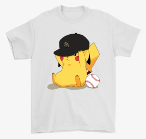 Cute Pikachu Miami Marlins Baseball Sports Shirts - Shirt