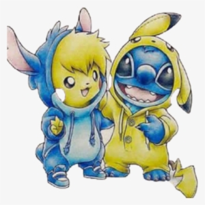 Pikachu And Stitch Drawing