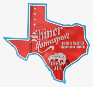 Texas Homespun Cream Ale Sign - Vintage Texas Bbq Sign