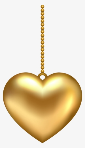 Transparent Golden Heart Png