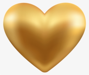 Gold Heart Transparent Png Clip Art - Gold Heart Clipart Transparent