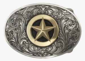 Sterling Silver Shape A Oval Buckle With 14 K Gold - Emblem