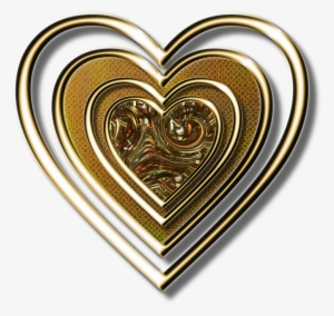 Golden Heart Png By Jssanda On Deviantart - Heart