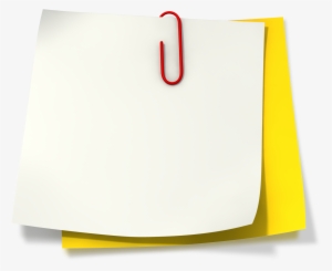 Note Paper With Paperclip Png Png Stock - Glogster