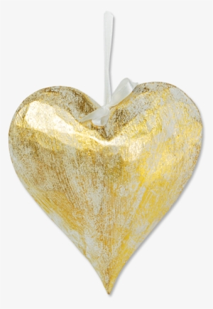 Big Gold Heart Ornament - Balizen Home Store Ubud