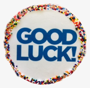 "good Luck" Sugar Cookies With Sprinkles - Speedwings Aviation Academy Calicut